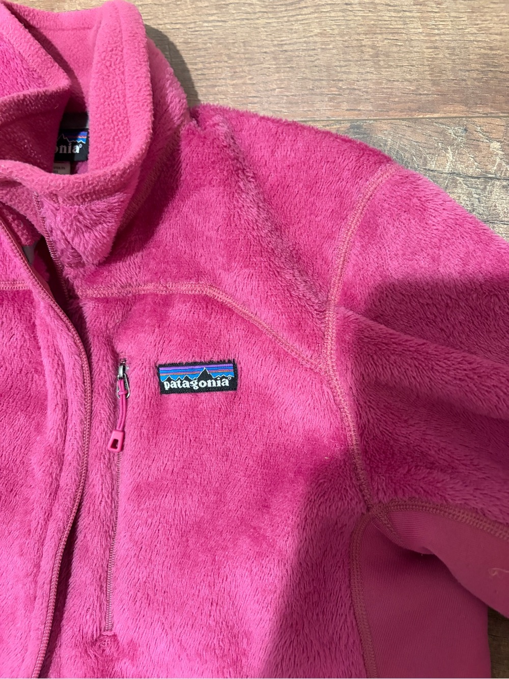 Patagonia Pink Women's Full-Zip Teddy Fleece Jacket - Picture 2 of 5